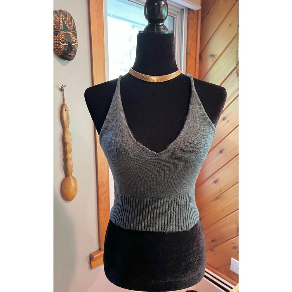 Urban Heritage Knit Cropped Tank Top